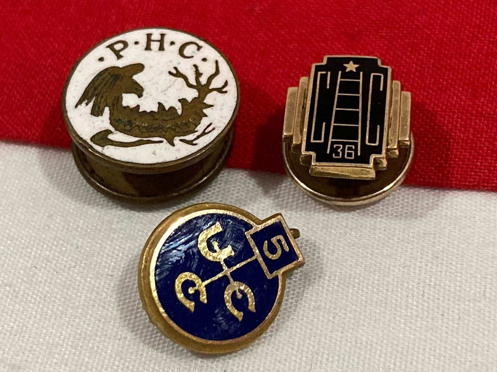 Vintage P.H.C. CC 36 & UCC Fraternal Organization Theme Pin Lapel -MIX LOT 3-