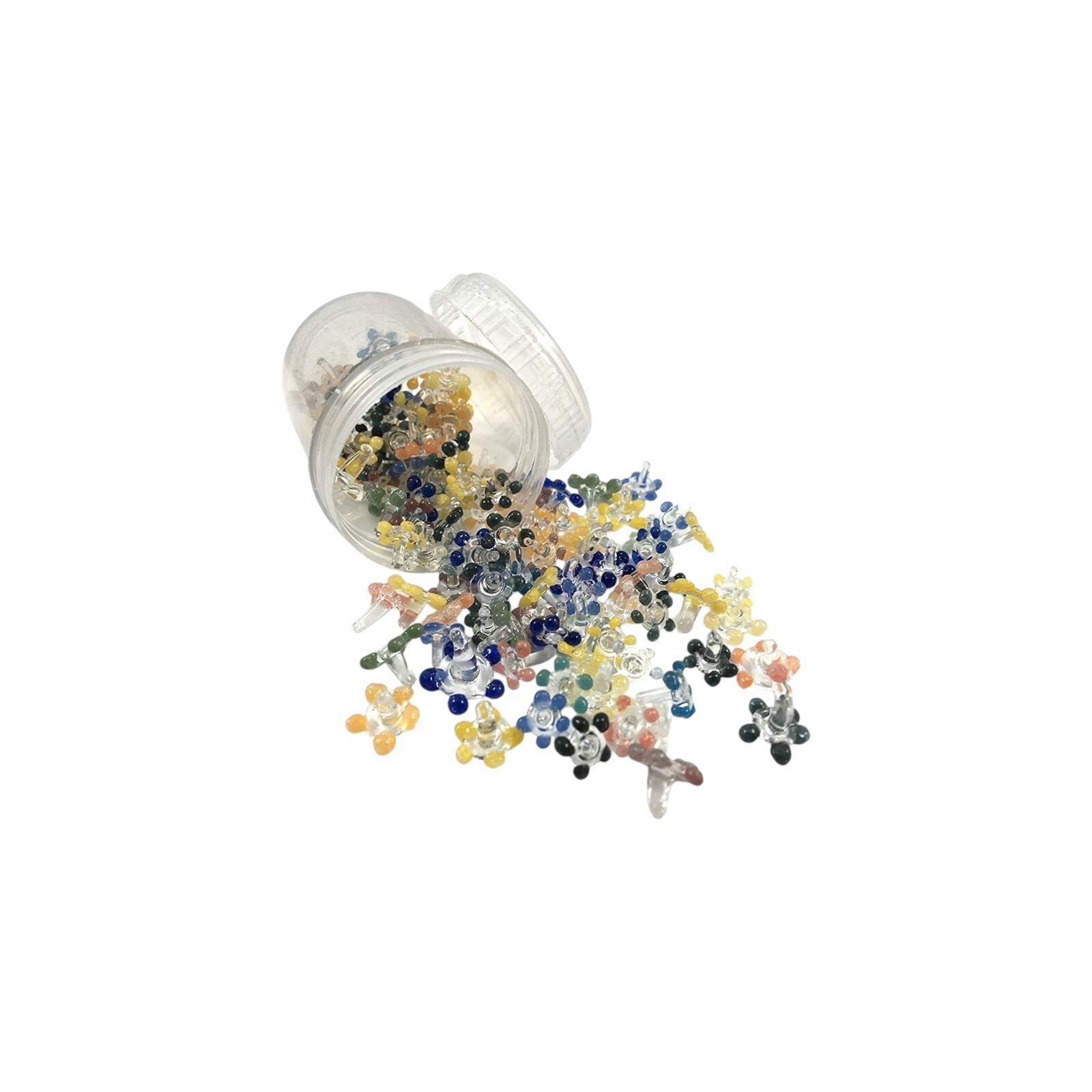 100 Pieces Daisy Glass Pipe Screens Reusable & Heat Resistant - 6mm to 9mm
