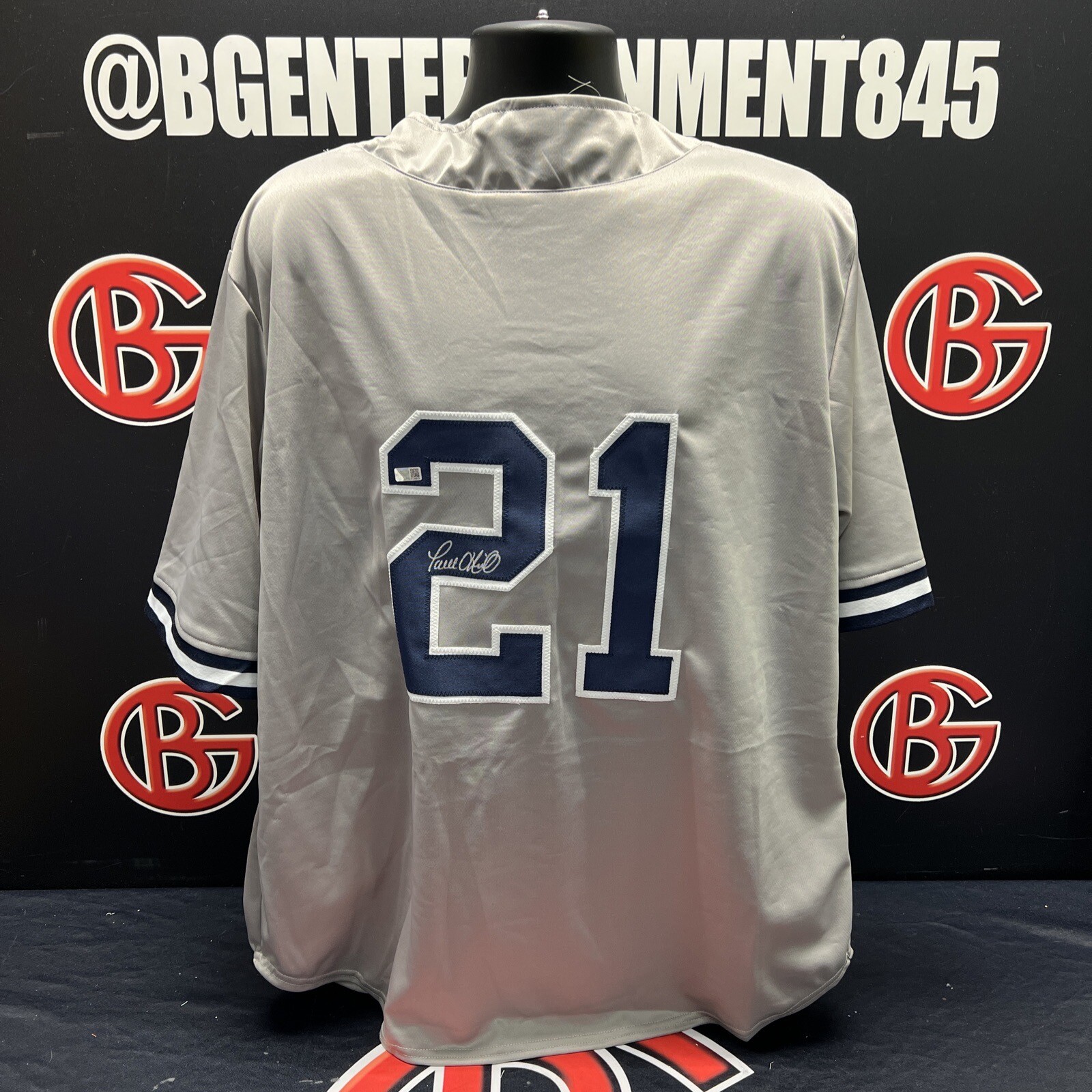 Paul O\'Neill Signed New York Yankees Grey Jersey Autographed Auto Steiner CX