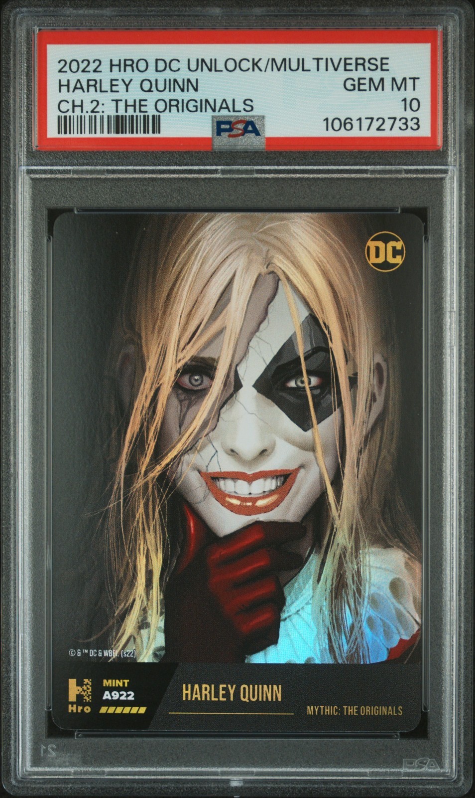 2023 HRO DC Multiverse Chapter 2 Mythic - Harley Quinn PSA 10