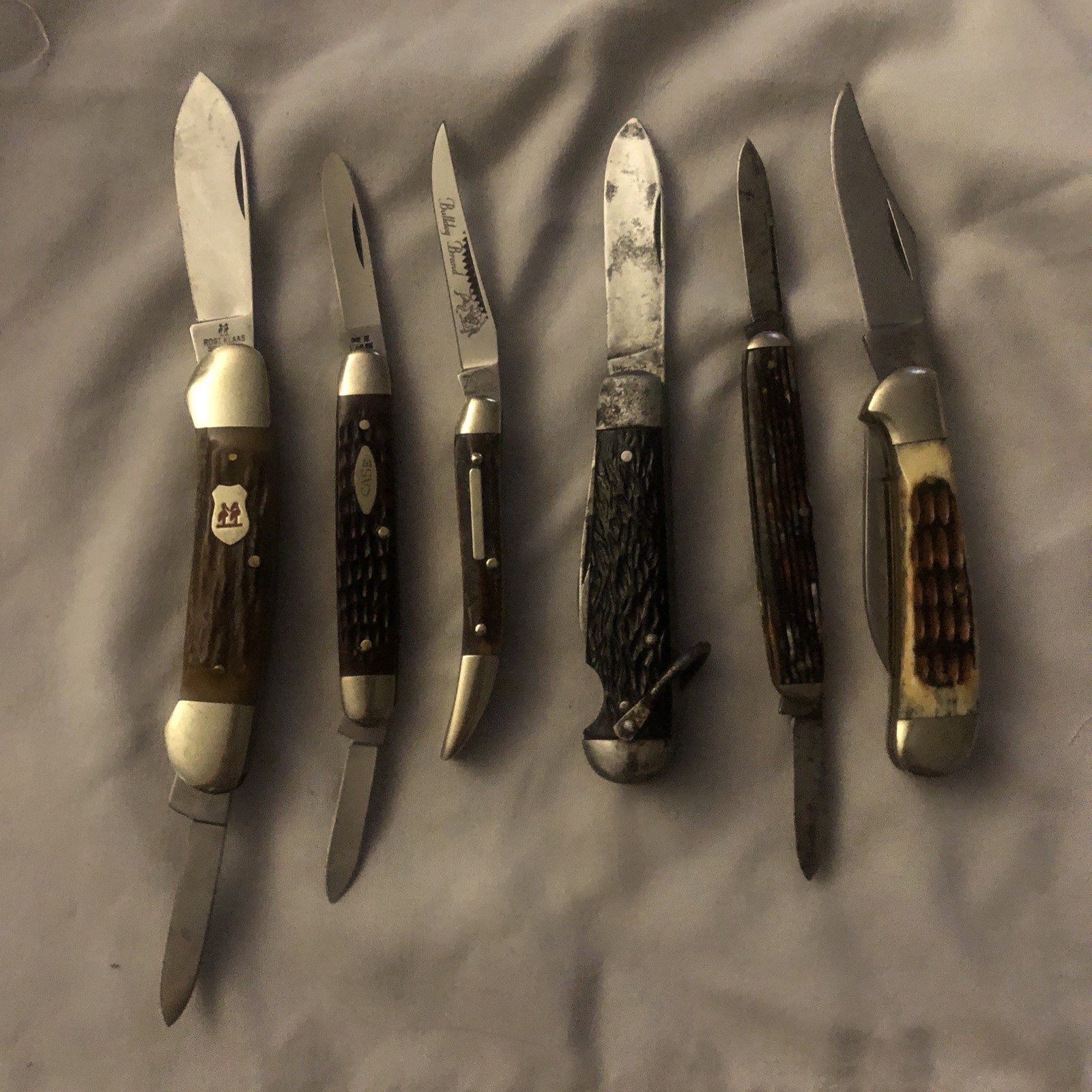 Vintage Casexx Klaas Kissing Crane German Bulldog Easy Open Others Pocket Knife 