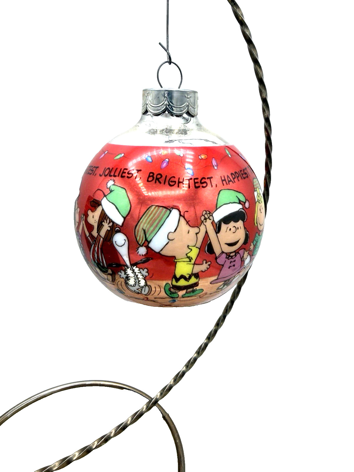 Vintage Hallmark Ornament 1990 Peanuts Glass Ball 40 Years of Happiness Vintage Hallmark Ornament 1990 Peanuts Glass Ball 40 Years of Happiness