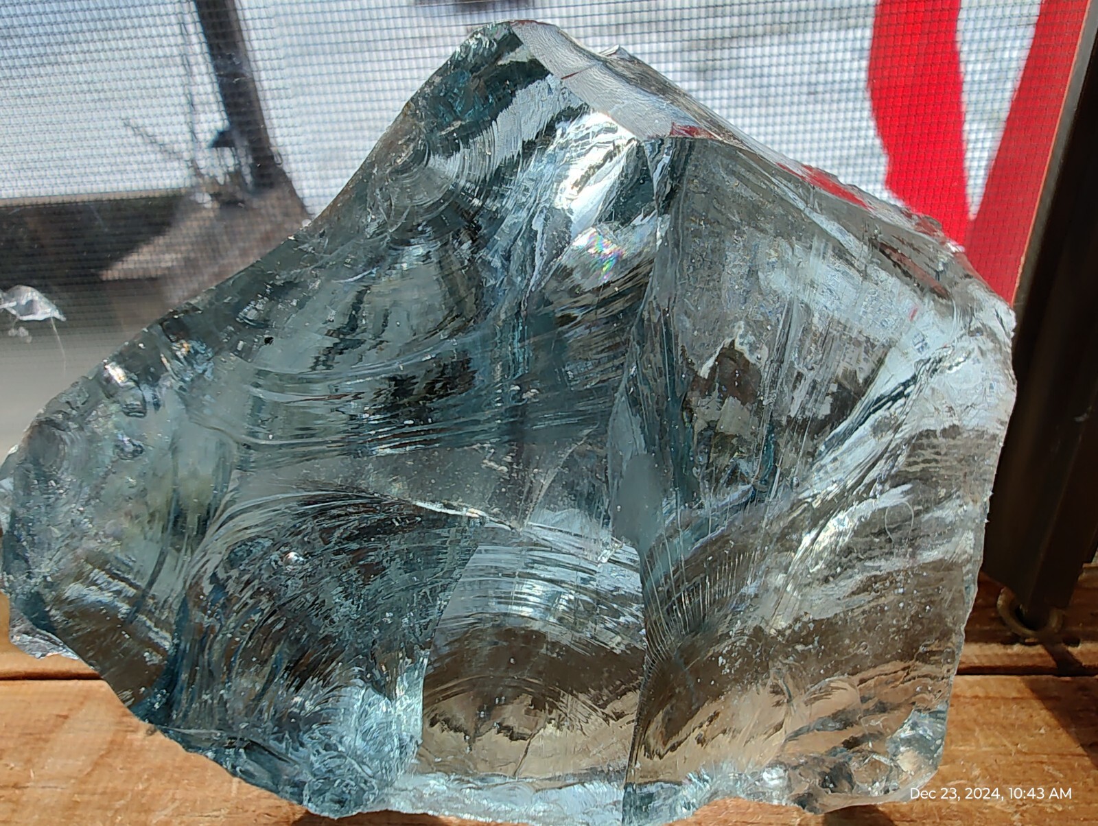 Andara Crystal 340 Grams pure sky blue Monatomic Mt Shasta