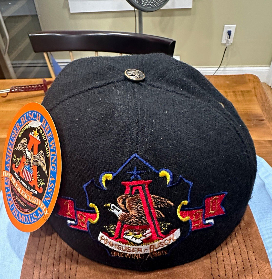 Anheuser-Busch Collector’s Edition Breweriana Hat Black/Brown Brim 2524/10000
