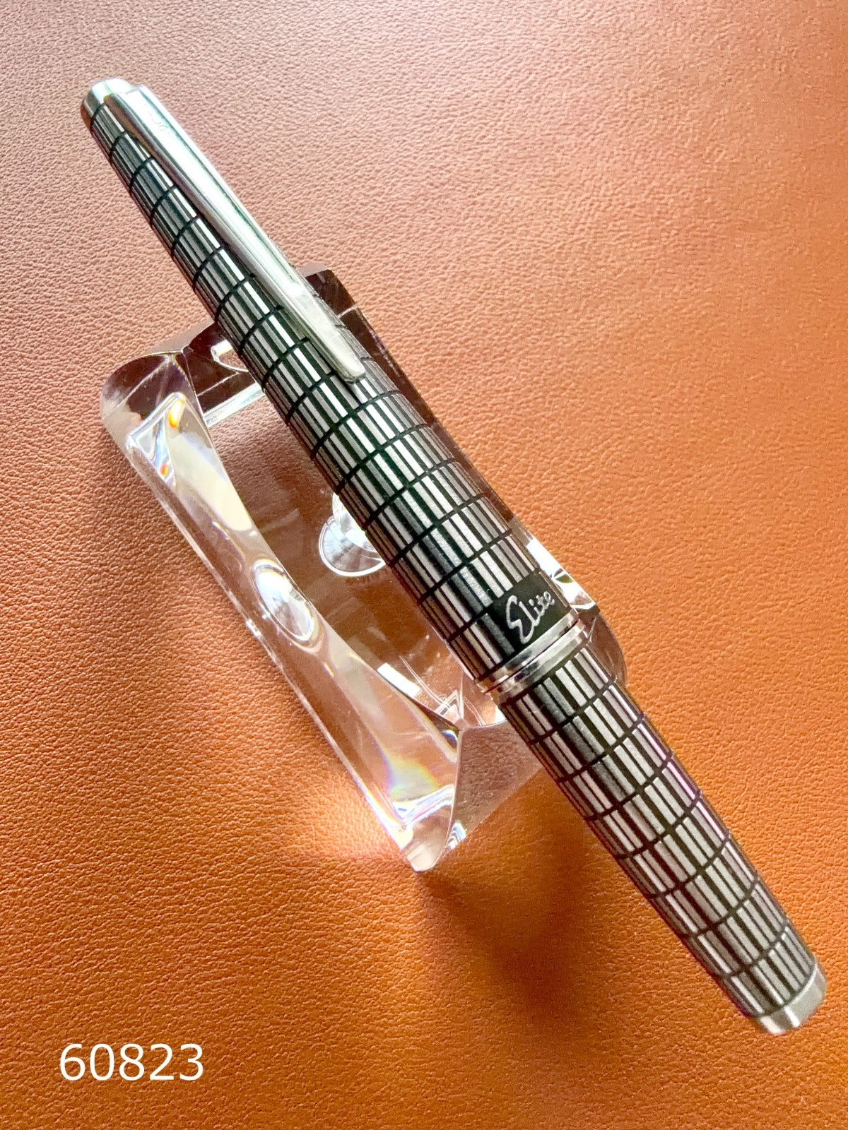 PILOT Fountain Pen Elite Black Steel Grid Nib-F 14K-585 VINTAGE H779 1979 model
