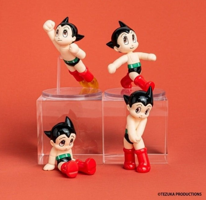 Astro Boy Figure Collection Full Set of 4 Capsule toy Ken Elephant