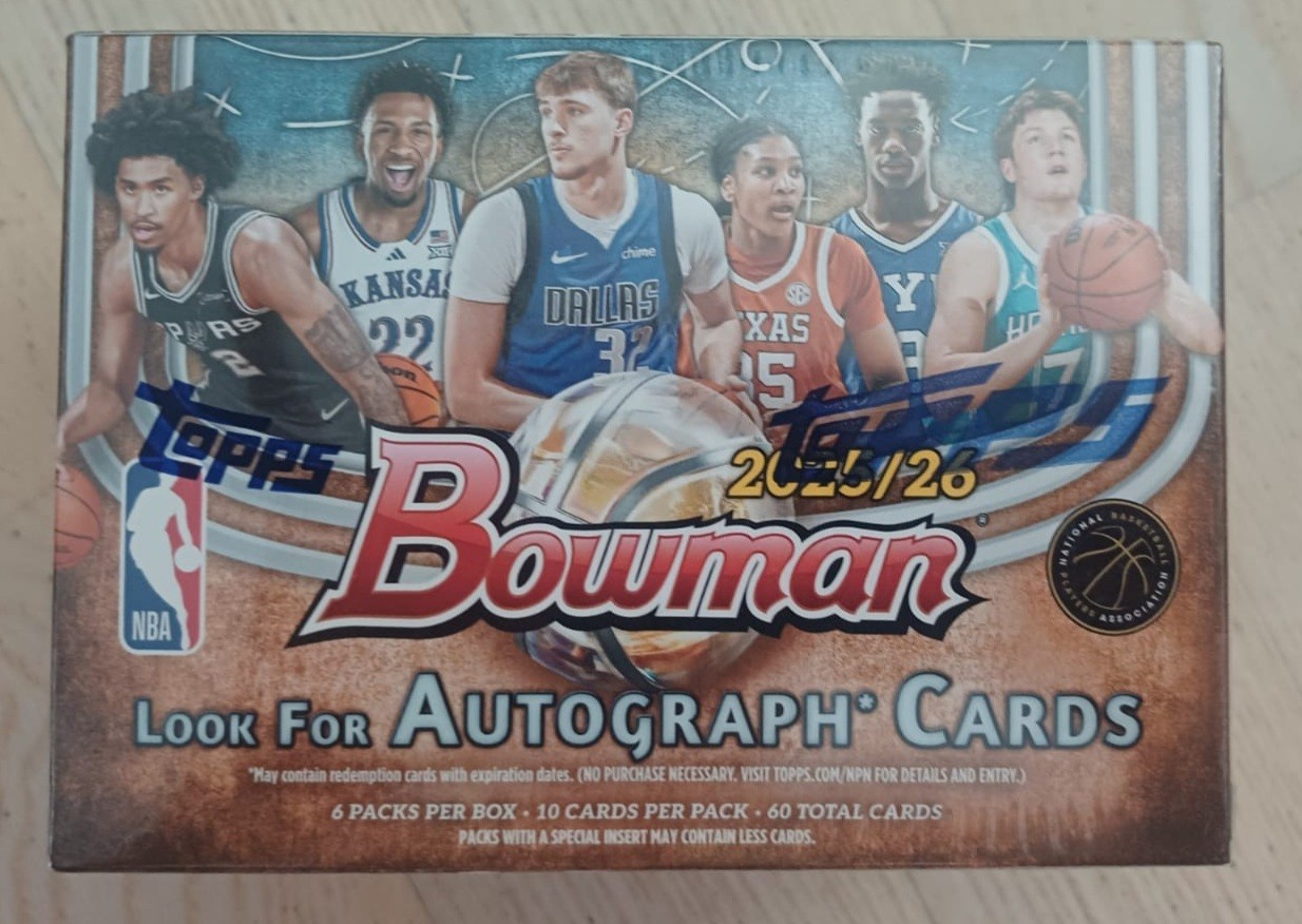 Topps Bowman 2025 -2026 - Basket Ball -NEW BOX SEALED - 60 Cards