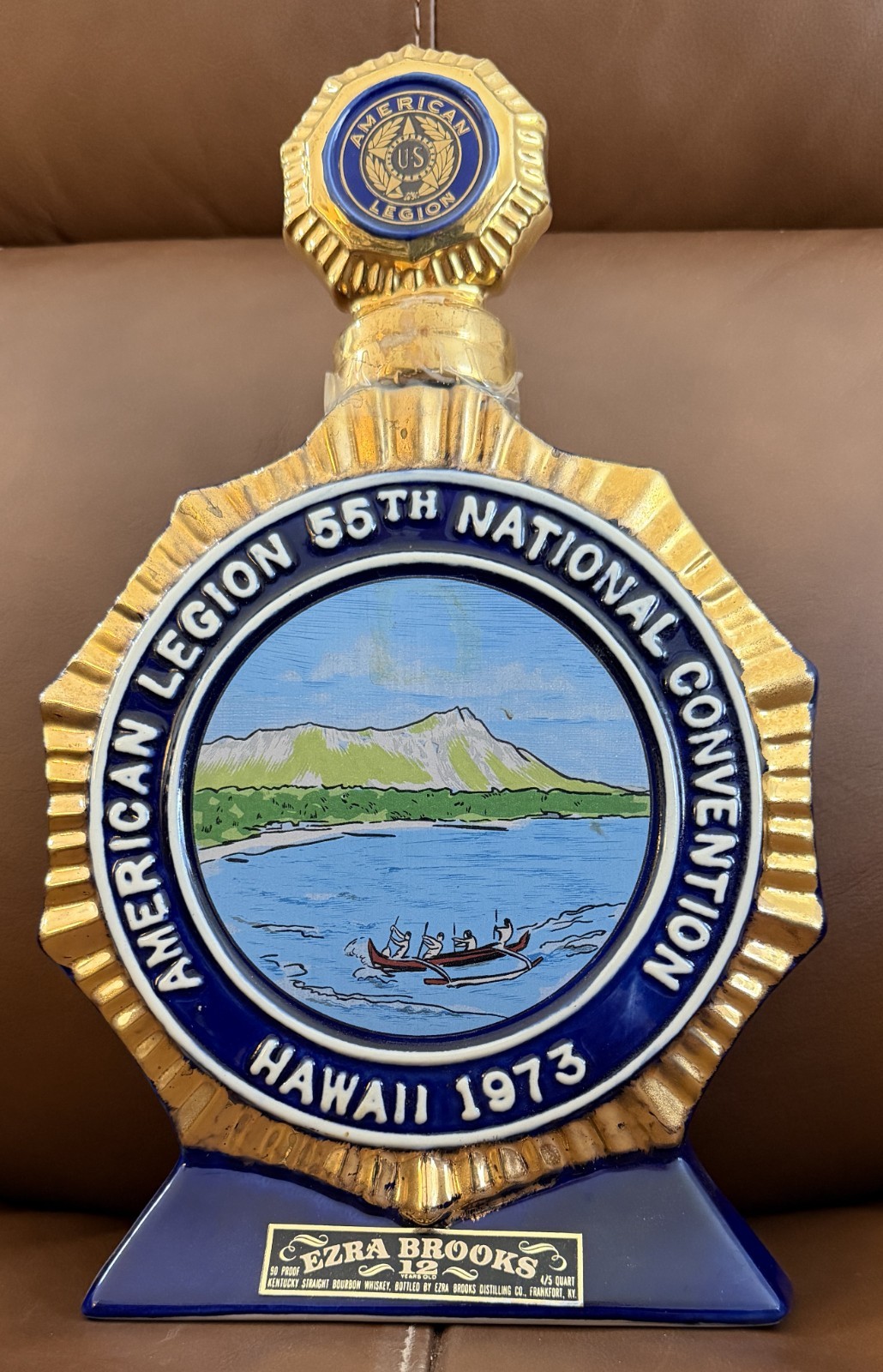 VINTAGE 1973 EZRA BROOKS AMERICAN LEGION 55th ANNUAL CONVENTION HAWAII