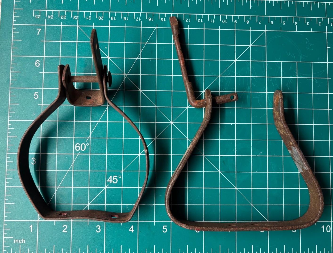 Antique Metal Bell Brackets - Horse Sleigh or Wagon