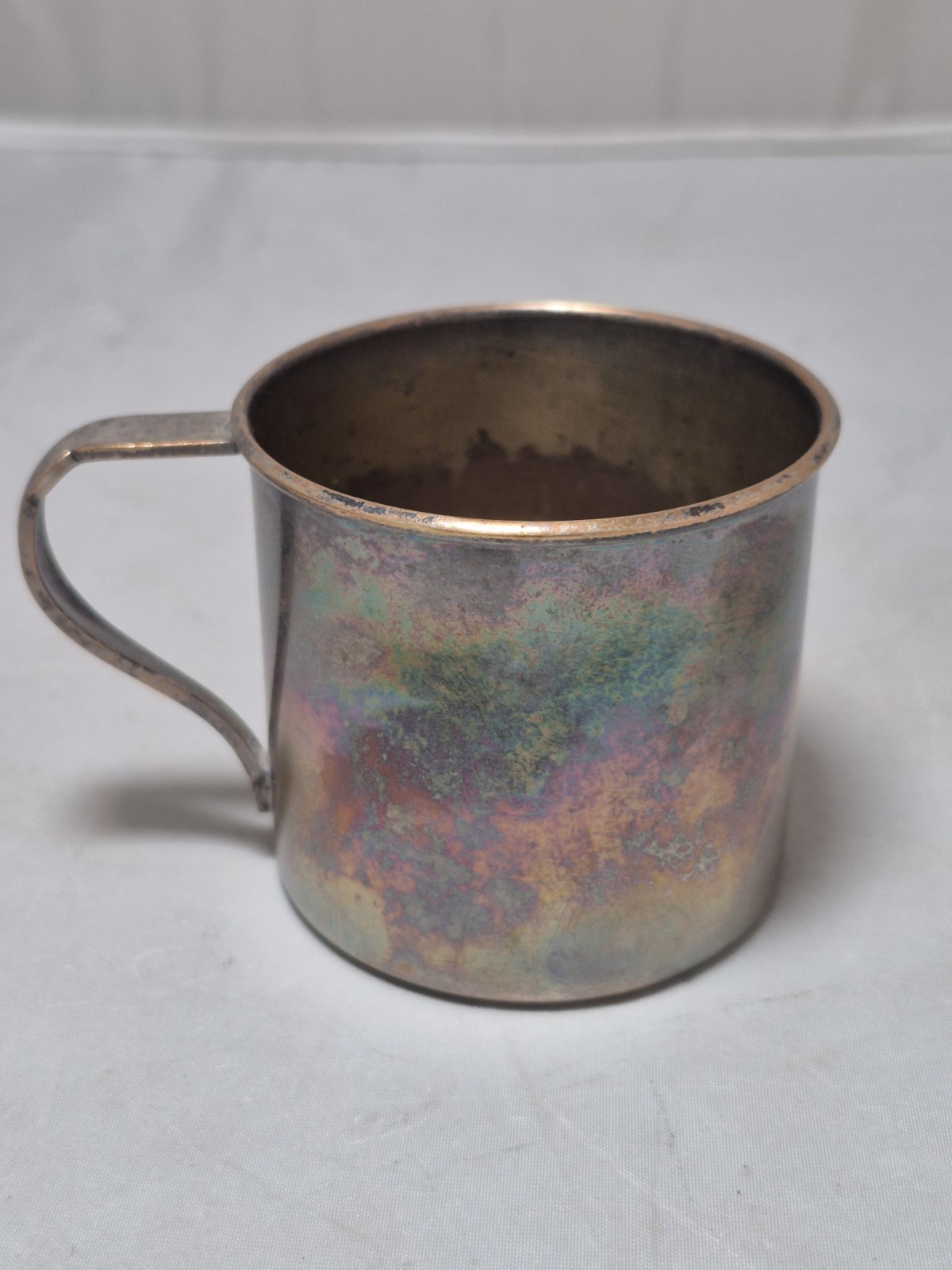 💥 Vintage 1942 WM. Rogers & Son Kiddie Cup Silver Plated with box B6
