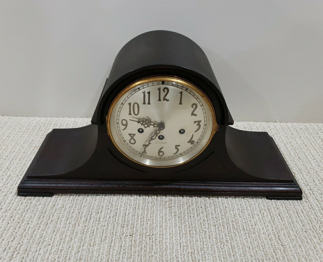 1927 Vintage Seth Thomas Key Winding Mantle Clock & Keys, Excellent Cond-1 Owner
