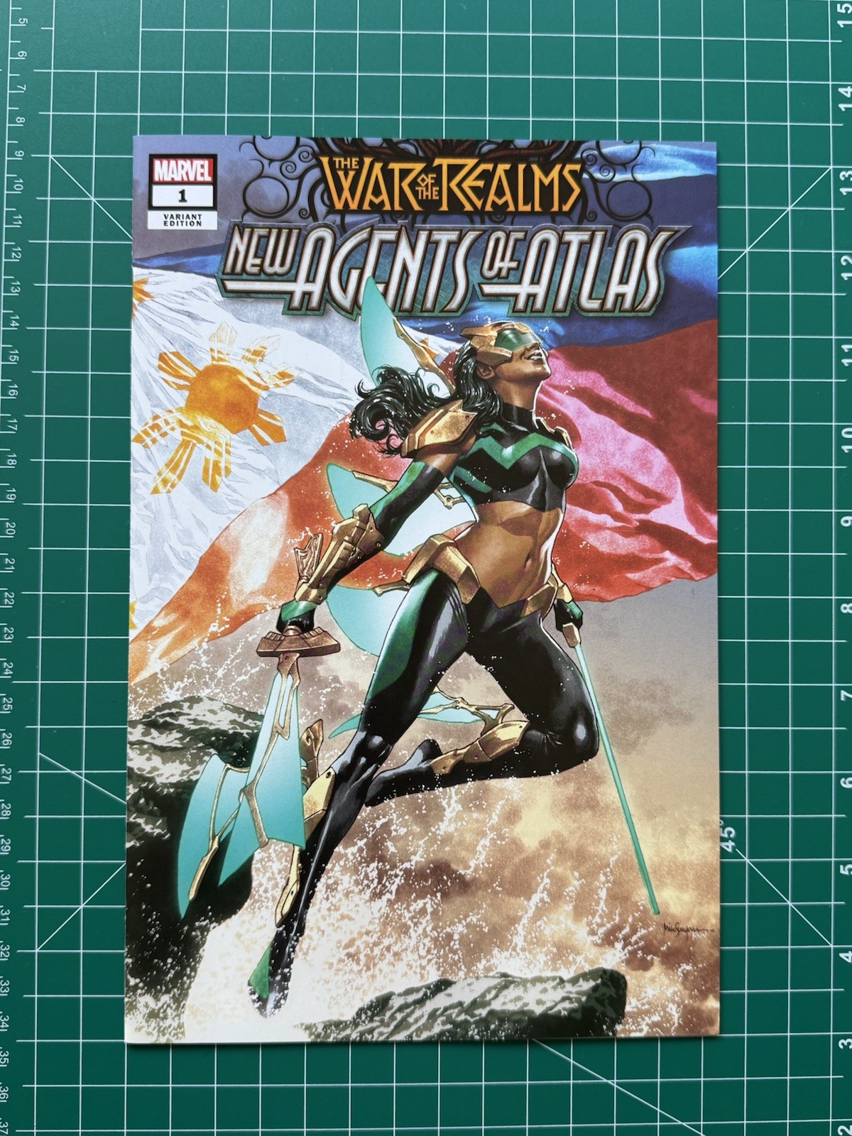 War of the Realms New Agents of Atlas #1 Mico Suayan Variant 1st App of Wave NM