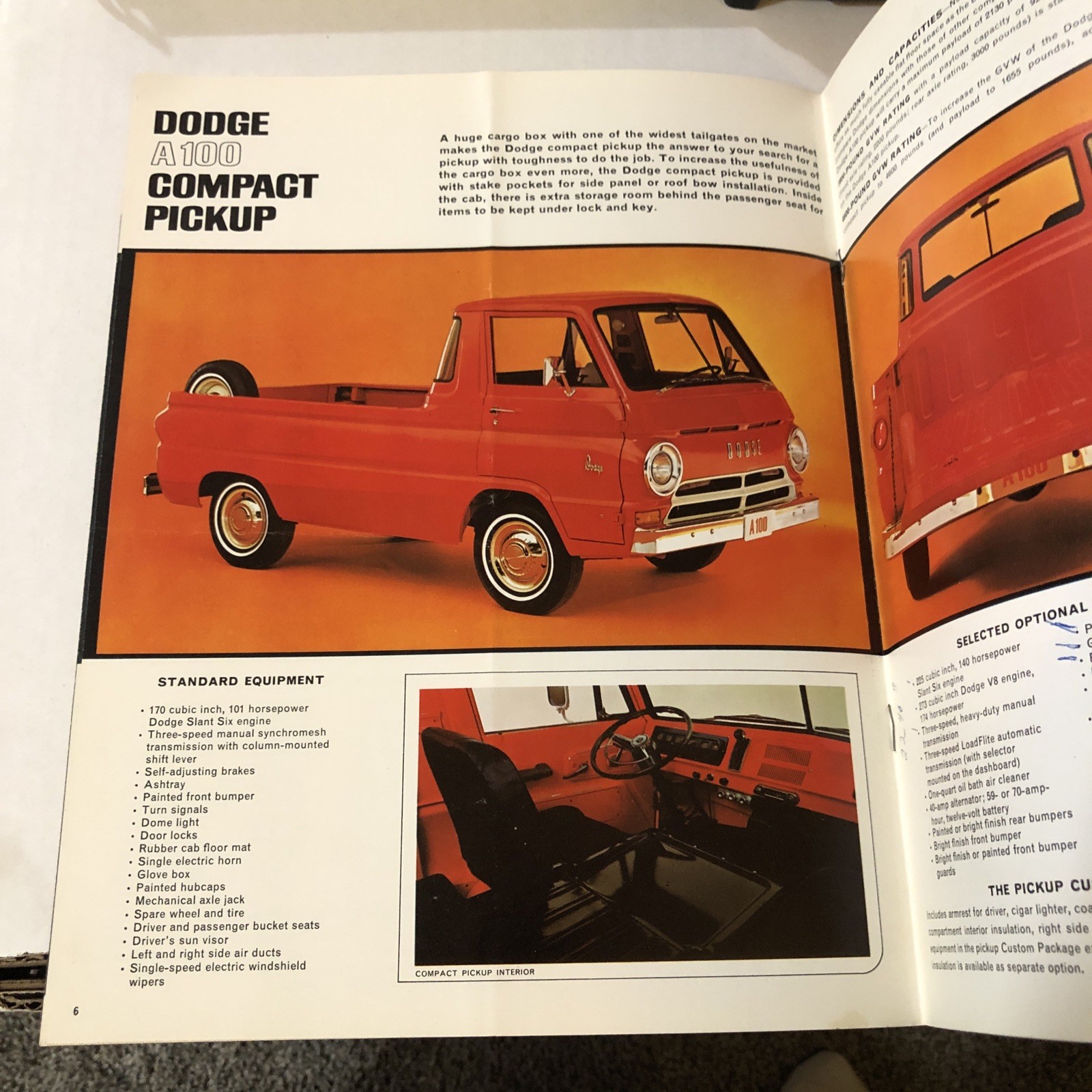 Original 1965 Dodge Compact Truck Sales Brochure 65 A100 Van Pickup Original 1965 Dodge Compact Truck Sales Brochure 65 A100 Van Pickup
