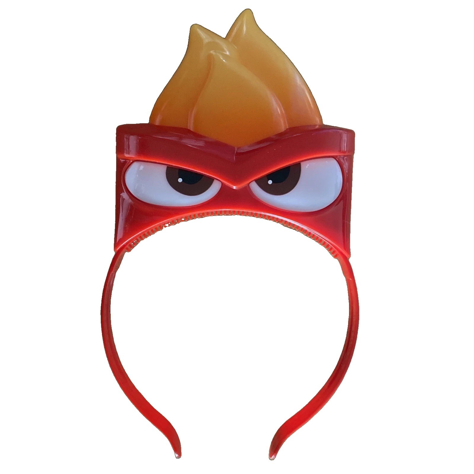 Disney Anger Headband Light Up Plastic Battery Op Halloween Theme Park Cos-Play