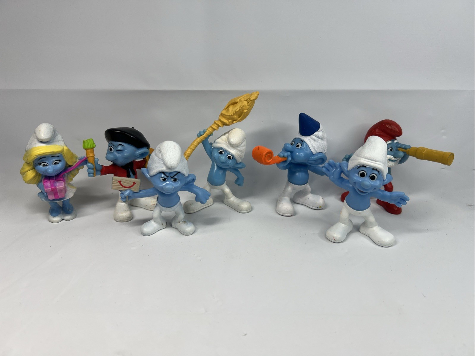 The Smurfs 7pc Lot,  Plastic Figurine 3\