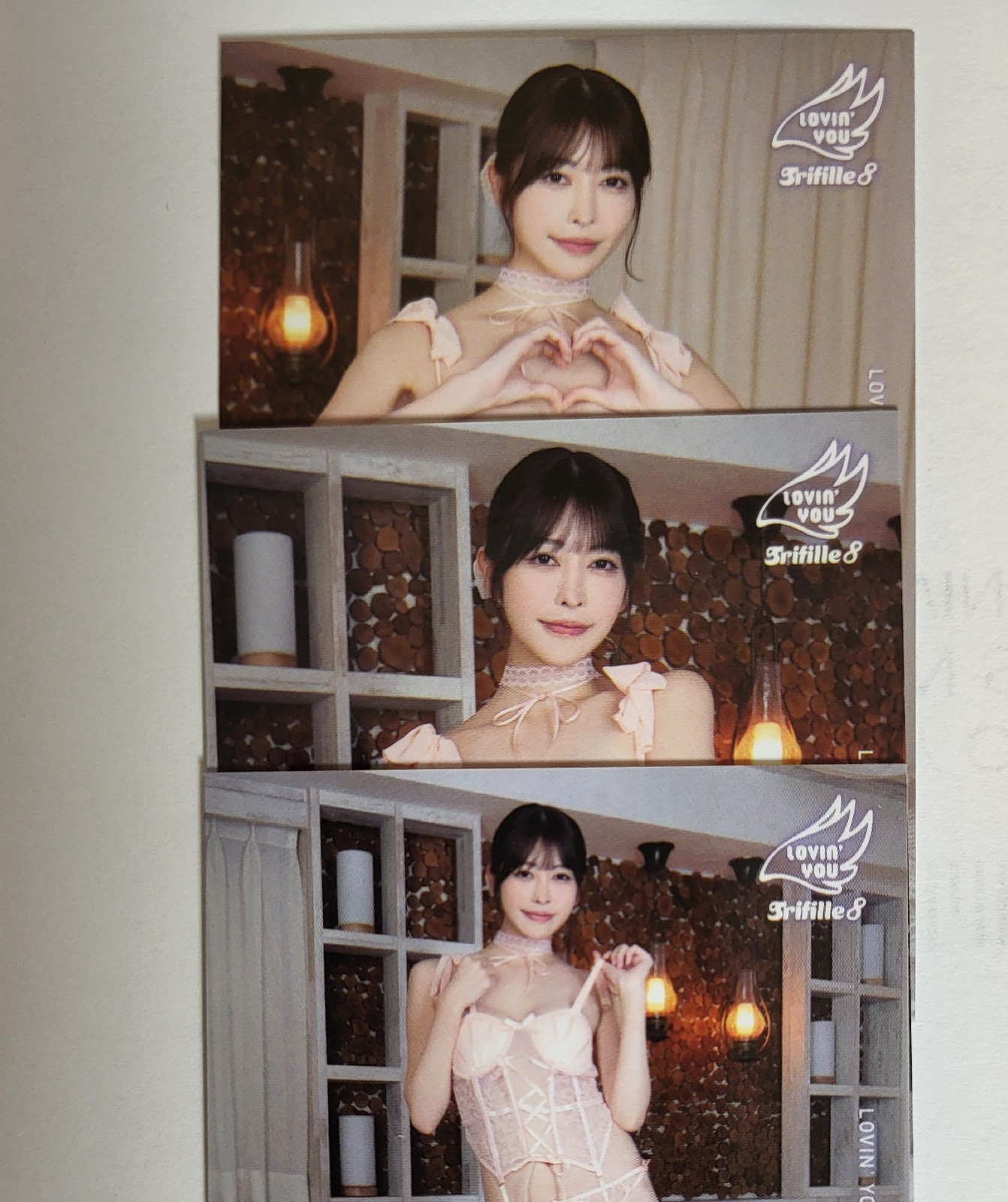 Three Hinako Mori Japanese AV Idol Loving You Trading Cards # 07, 09 & 11