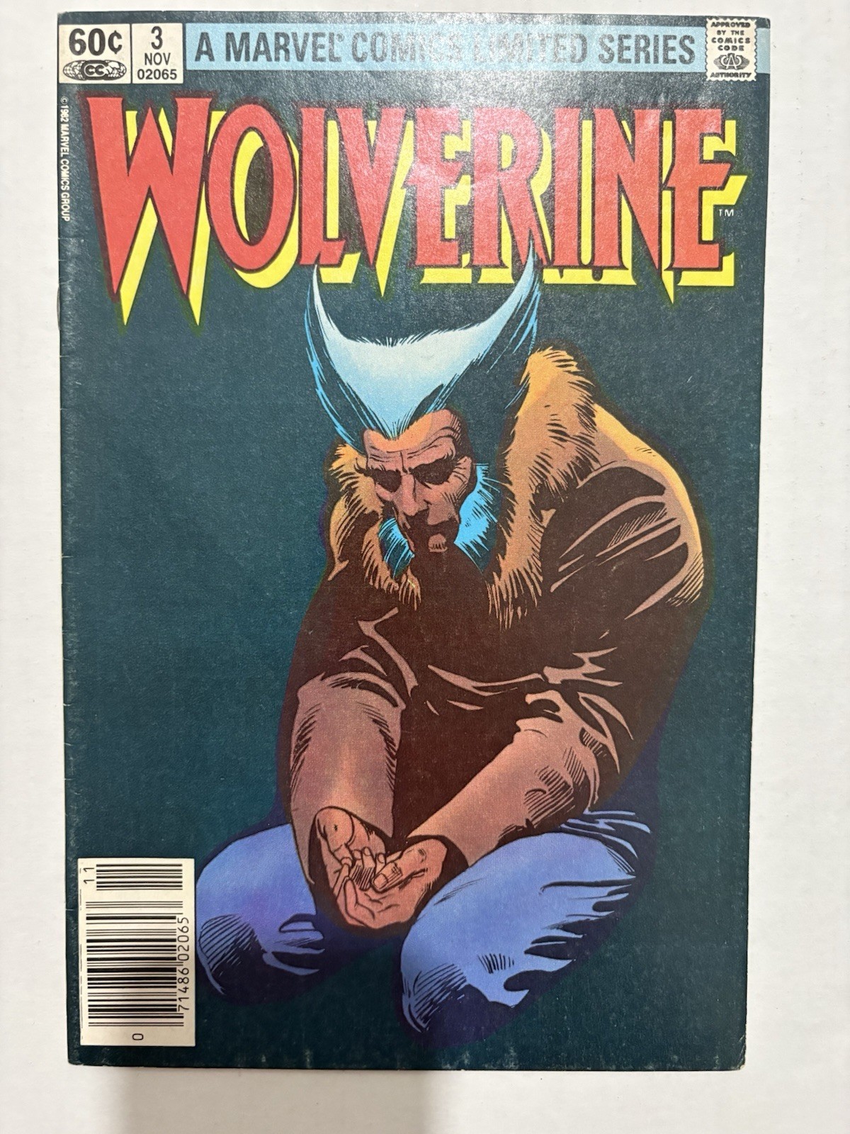 Wolverine #3 Newsstand Variant (Marvel Comics November 1982)