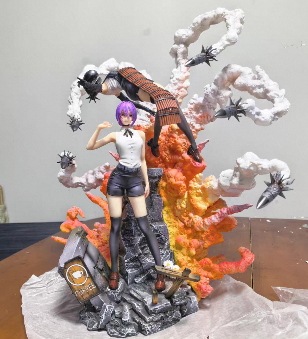 Reze Mountain Rain Cloud Studio Resin Figurine Statue DX version 1/6 54cm