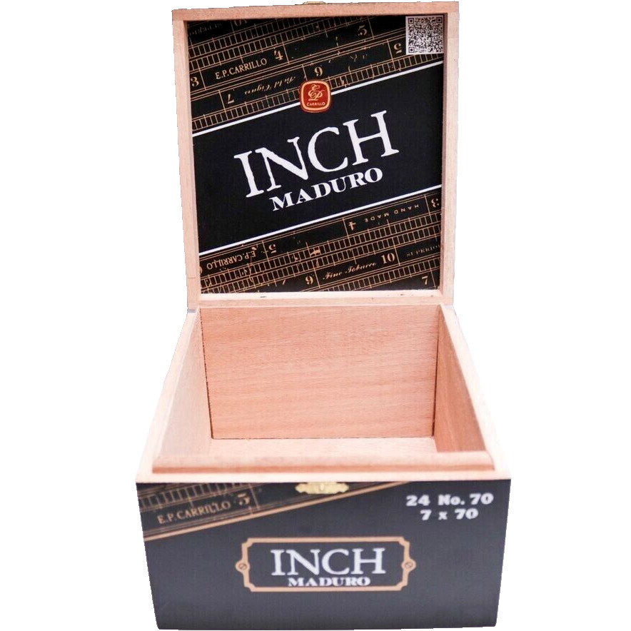 Inch Maduro No. 70 Empty Wood Cigar Box 8\