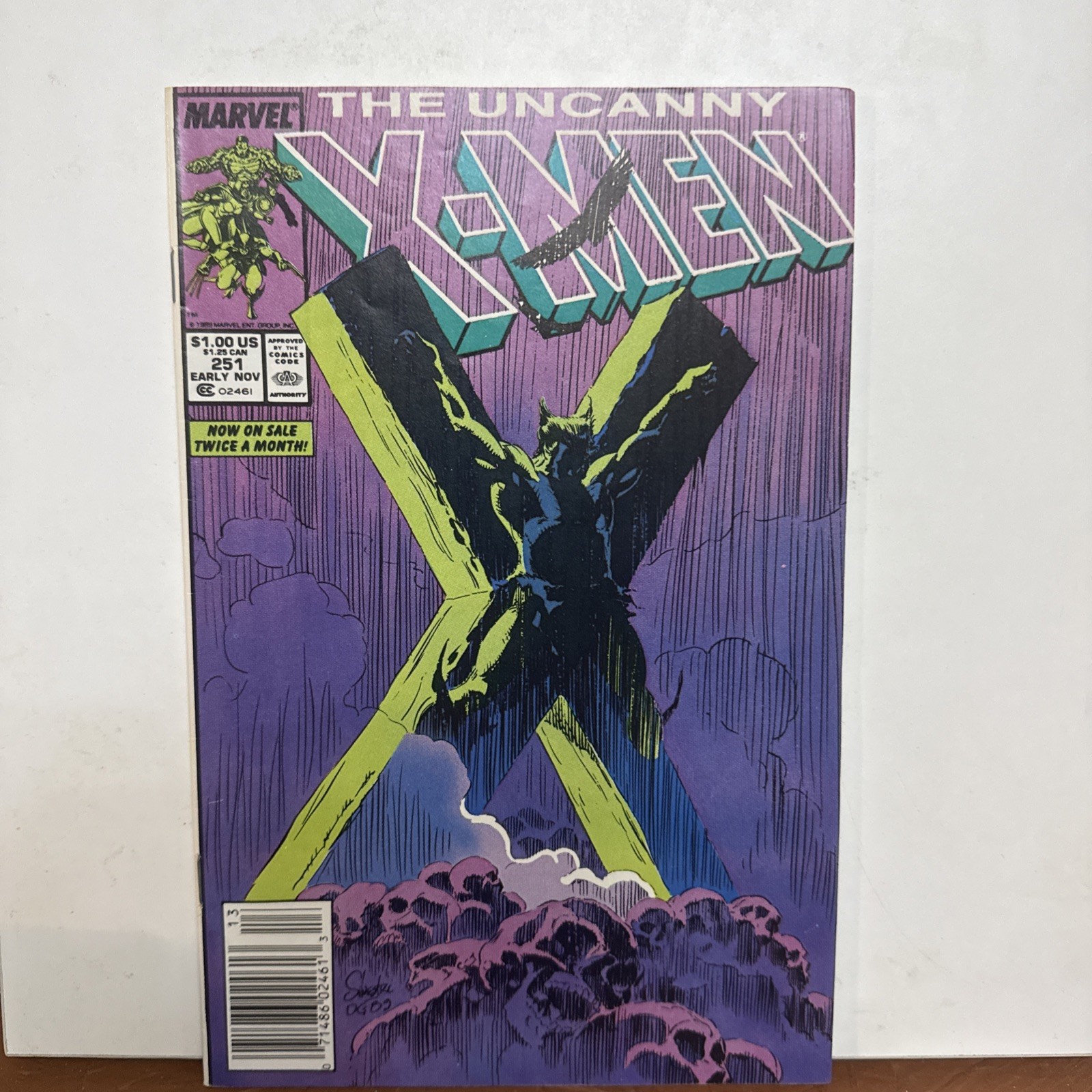 The Uncanny X-Men #251 Newsstand Variant (Marvel Comics Early November 1989)