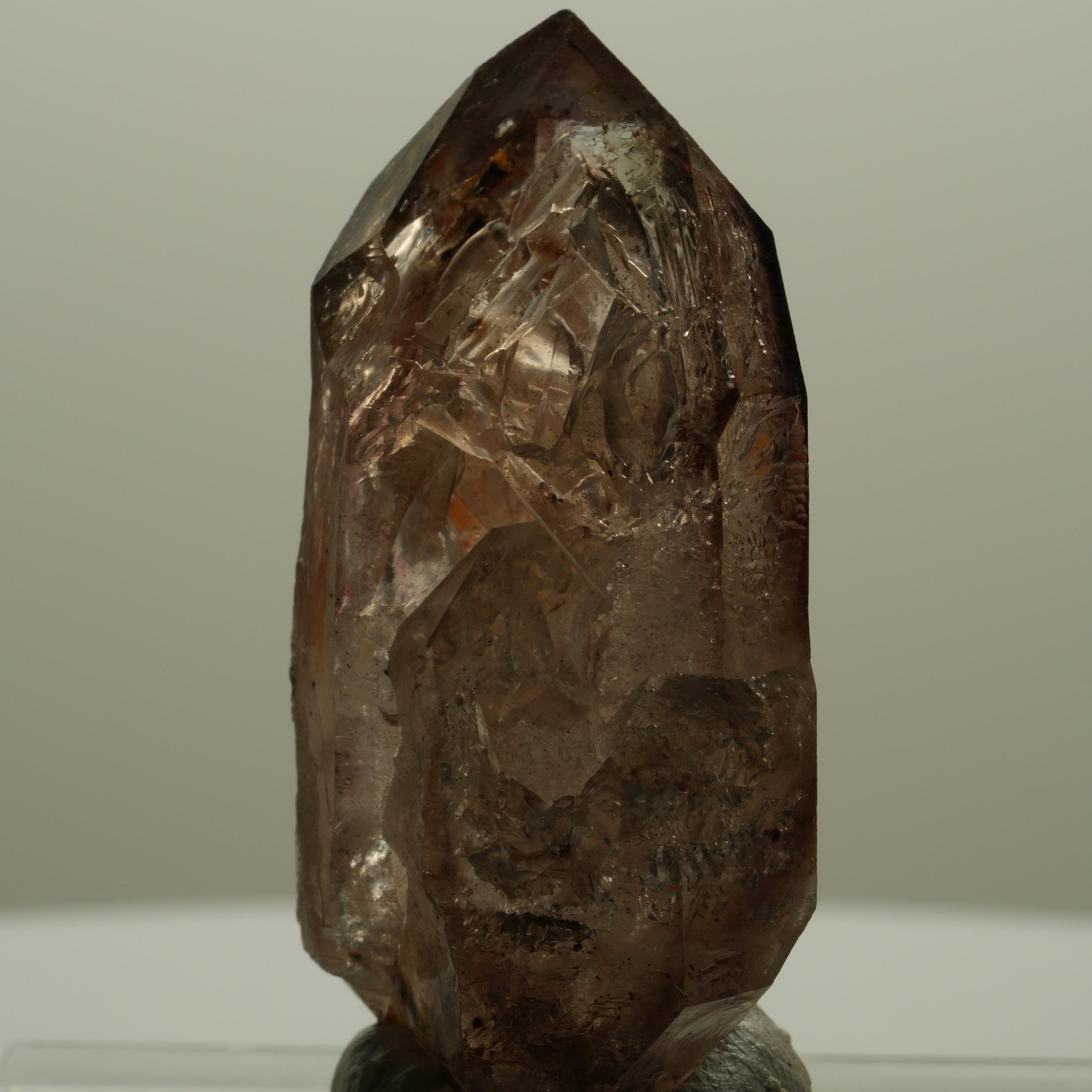 Enhydro Phantom Smoky Quartz Skeleton Double Ended, 2x Bubble Goboboseb, Namibia