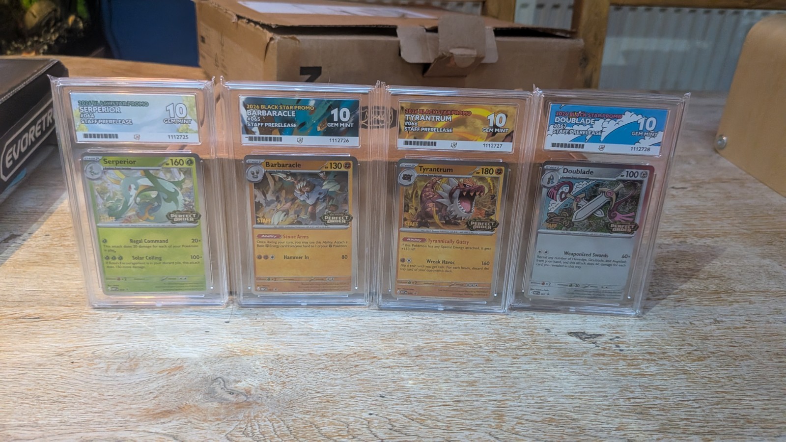 Perfect Order Staff Black Star promos - Full Sequential set - ACE 10$ - 2 Pop 1s