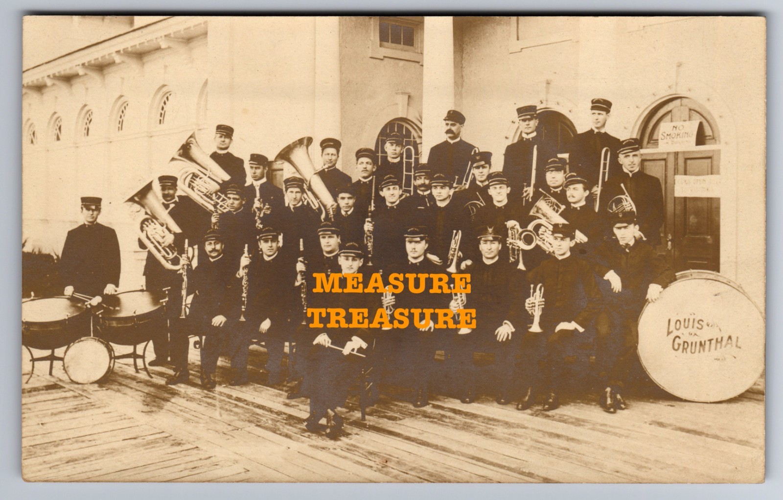 C1907 RPPC JACKSONVILLE FL BASED DIXIELAND PARK BAND LOUIS GRUNTHAL Postcard Q10