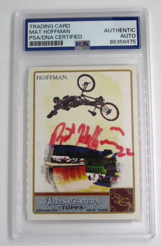 Matt Hoffman signed autographed PSA DNA slabbed Allen & Ginter Freestyle BMX