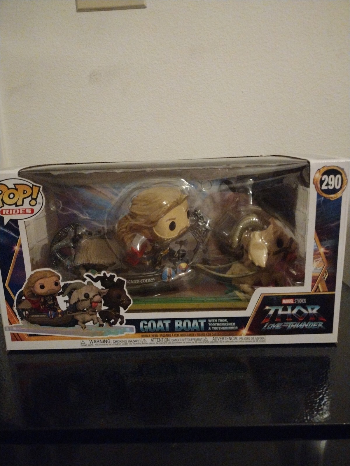 FUNKO POP RIDE SUPDLX MARVEL: Thor: Love and Thunder: Goat Boat wWith Thor, Too