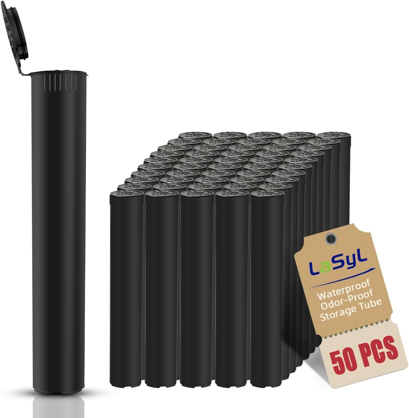 116mm Pre Roll Tubes - 50 Pcs Waterproof Airtight Odor Sealing Smell Proof C