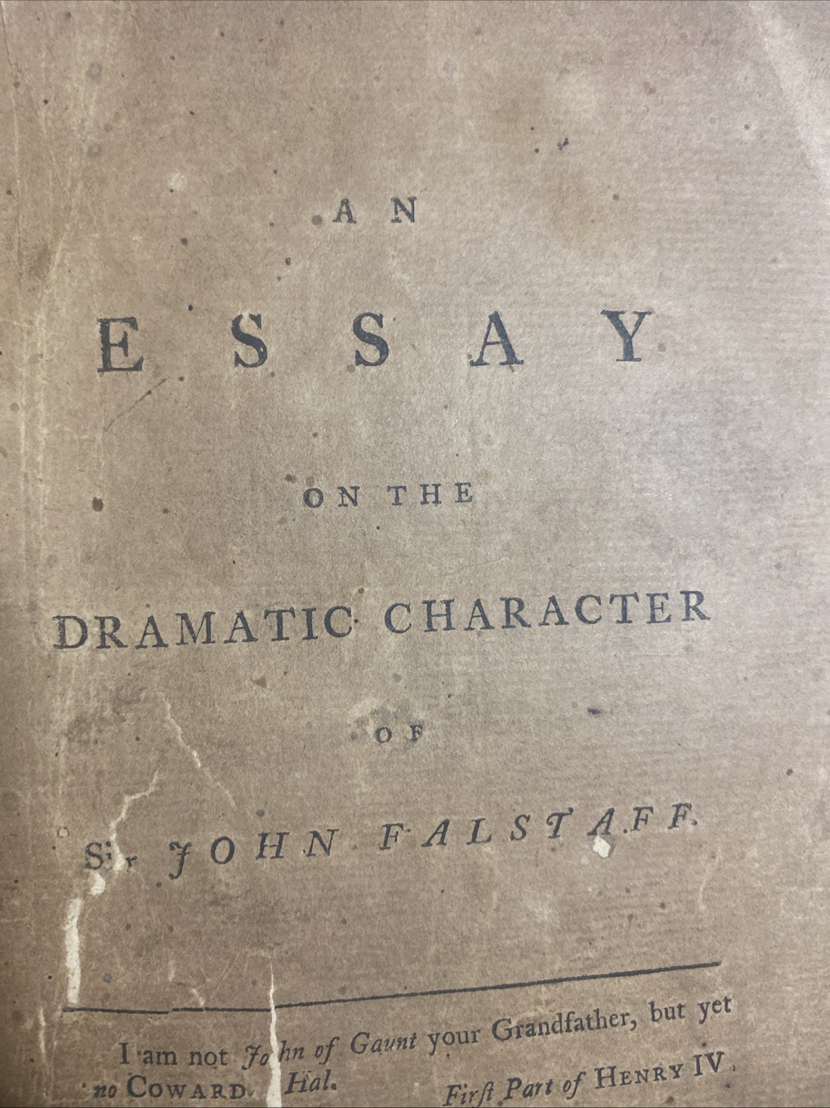 1777 Maurice Morgann Essay Sir John Falstaff SHAKESPEARE 1st Edition Rare Book 1777 Maurice Morgann Essay Sir John Falstaff SHAKESPEARE 1st Edition Rare Book