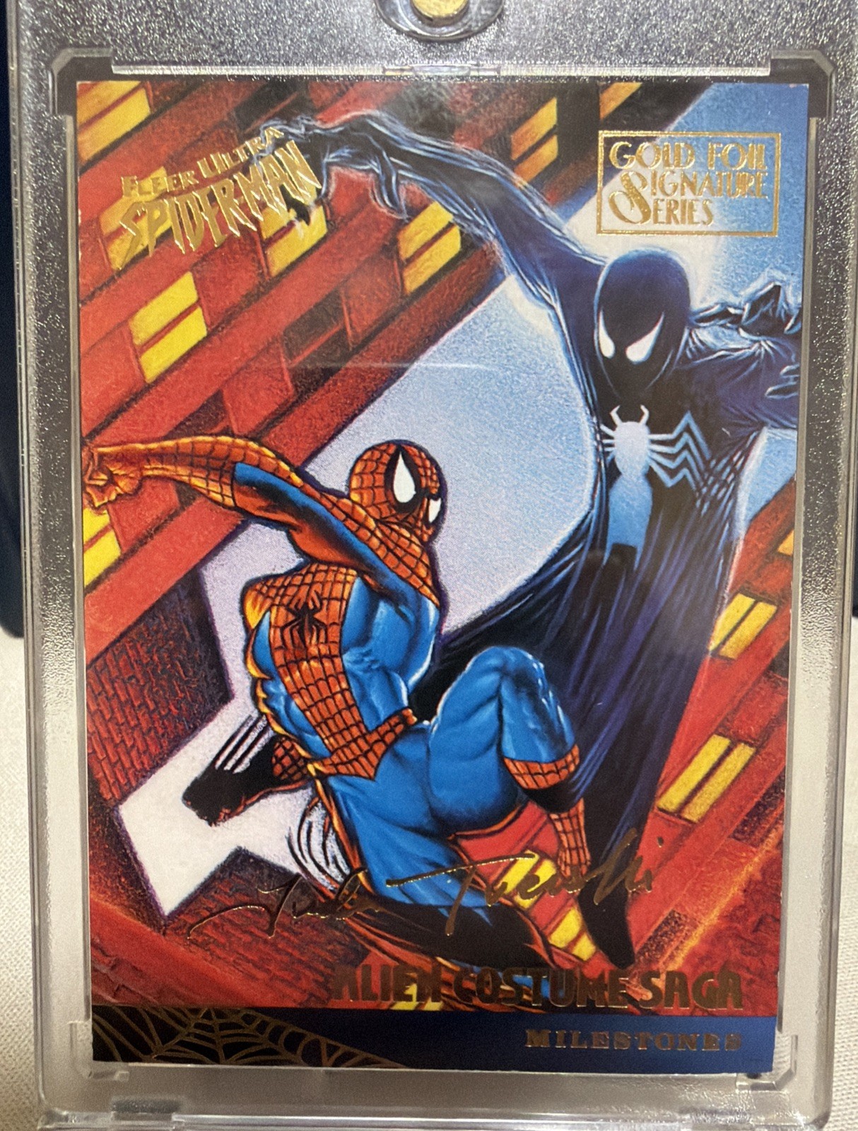 1995 Marvel Spider-Man Venom Gold Alien Limited Parallel Rare Vintage POP🔥
