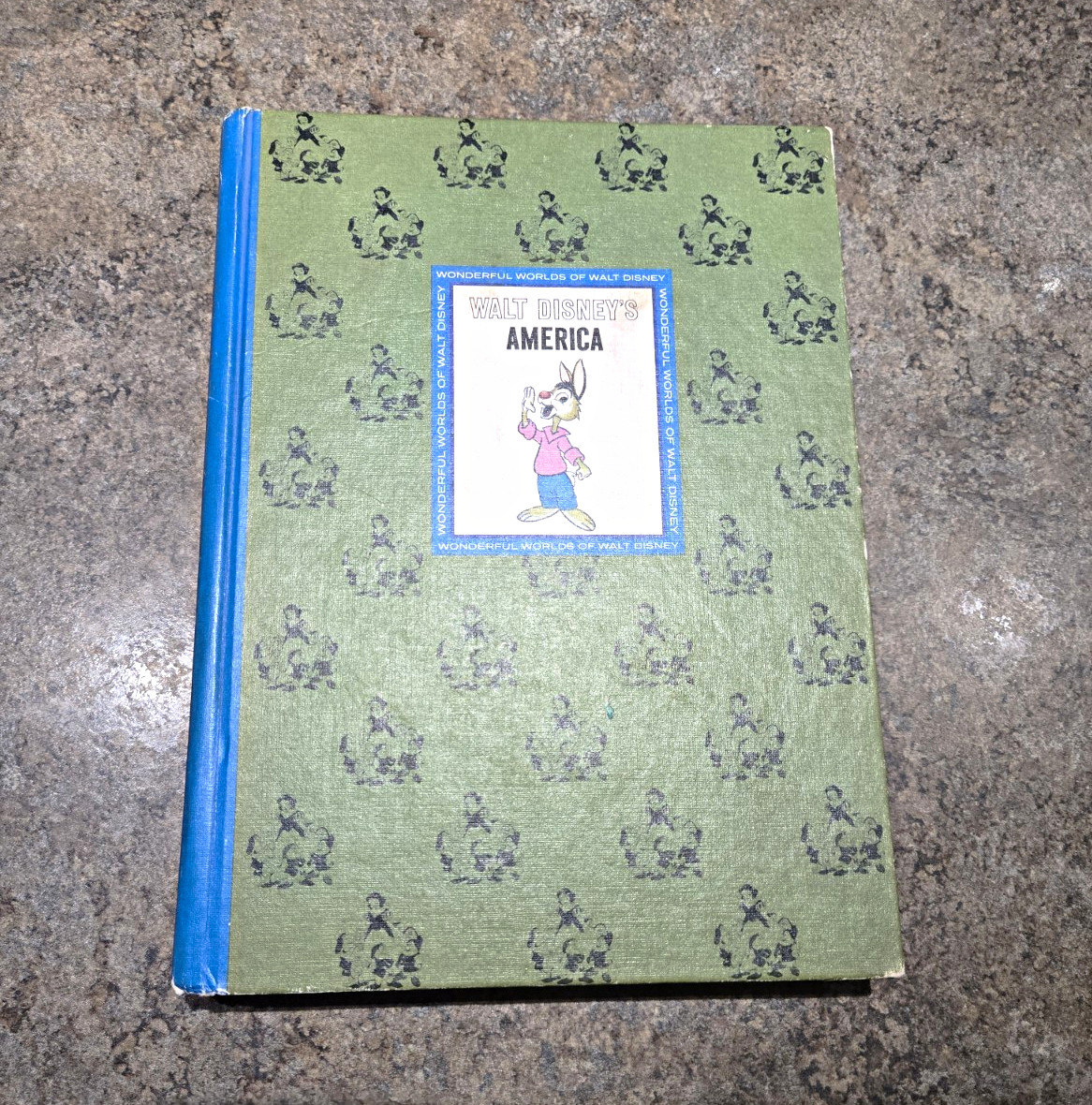 Vintage 1965 Walt Disney's America Hardcover Book Wonderful Worlds of Disney