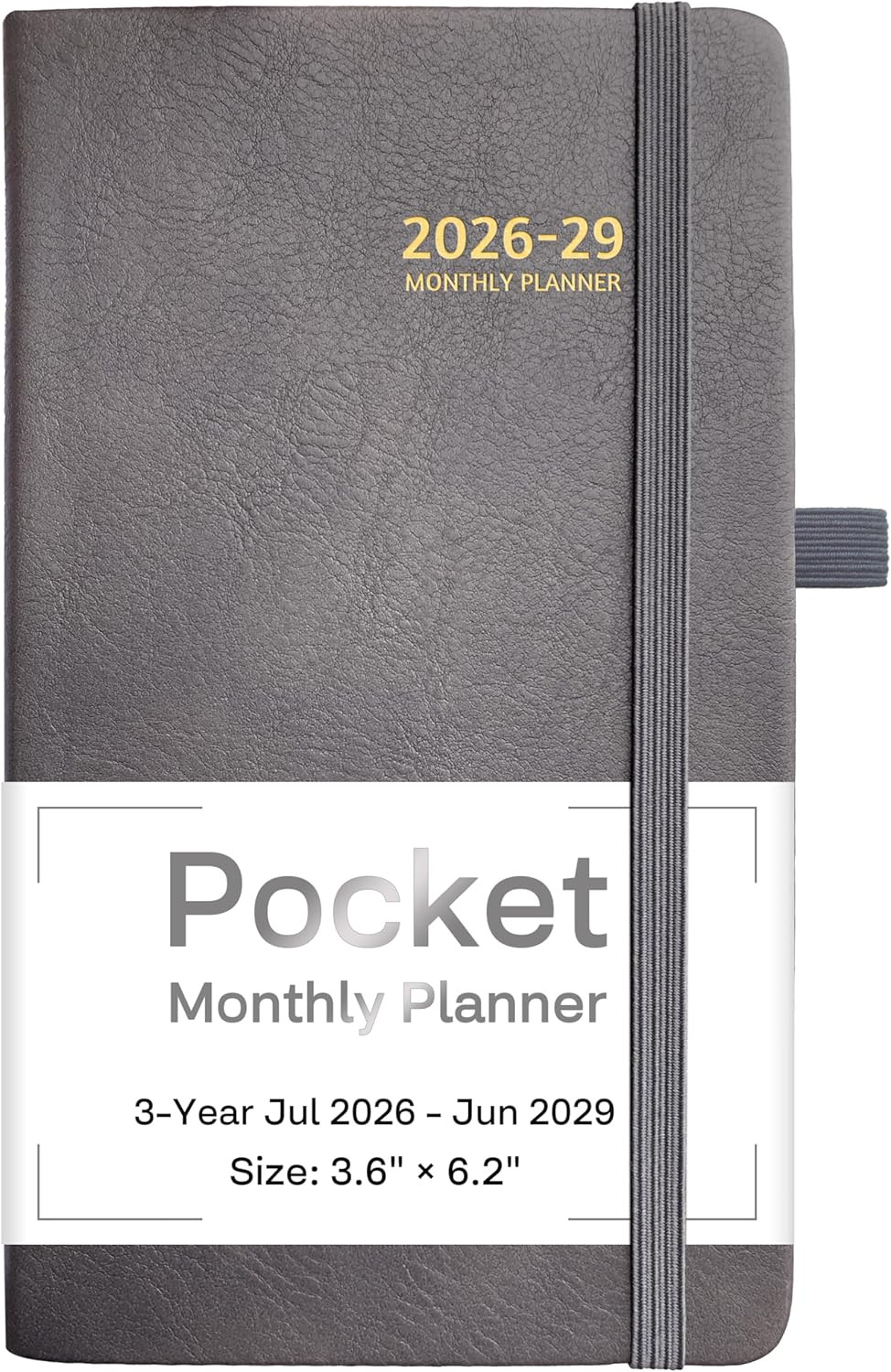 2026-2029 Pocket Monthly Planner, 3 Year Calendar 2026-2029, 6.2’’ X 3.6’’ X