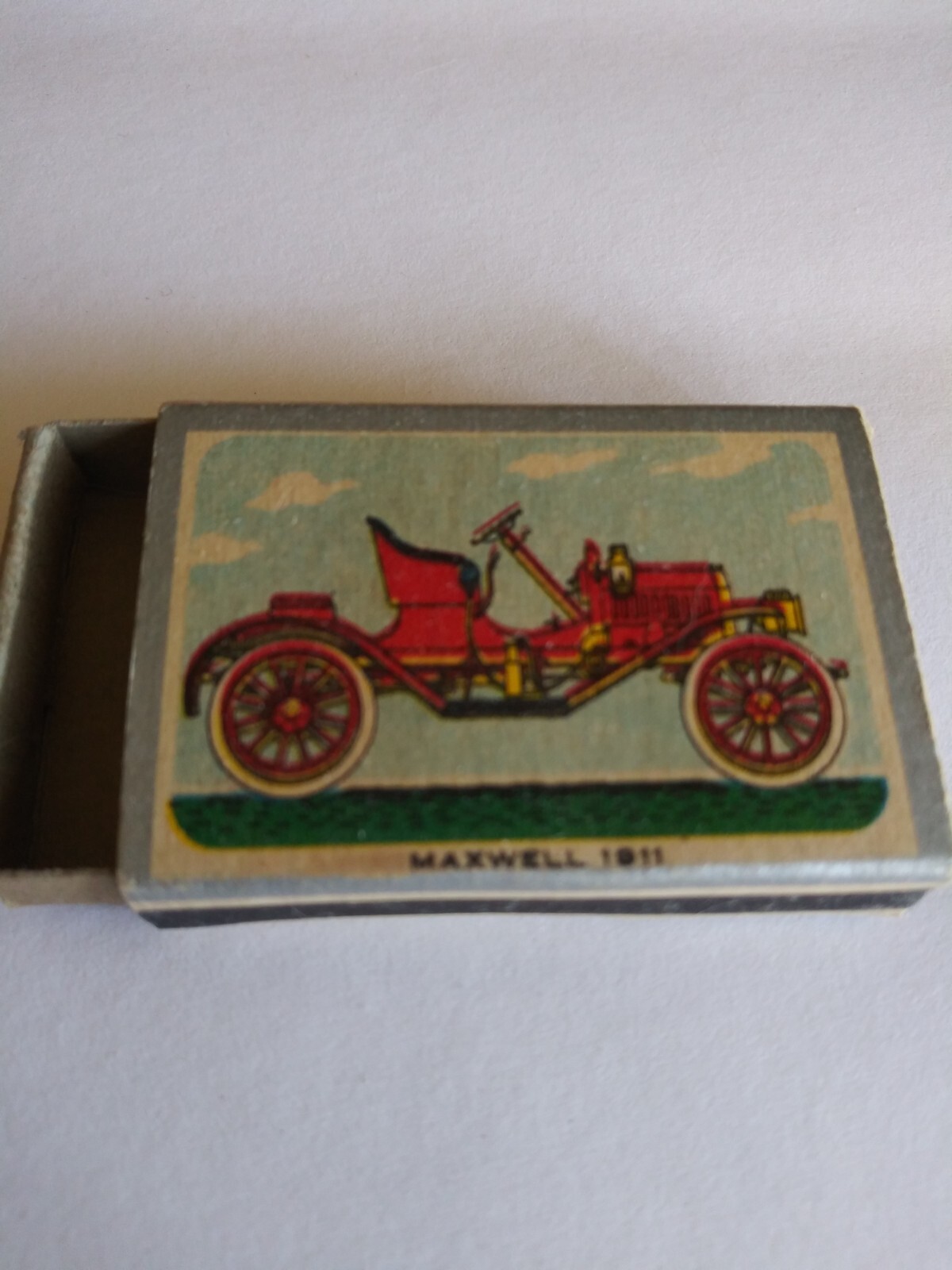 Vintage Matchbox Ohio Blue Tip 1963 Maxwell 1911 Automobile No Matches