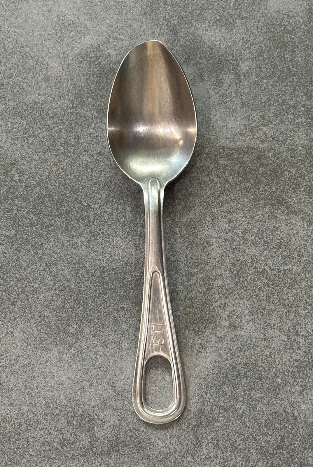 Vintage U.S. Army Military Mess Kit Spoon Stainless Steel US Marked Field Gear
