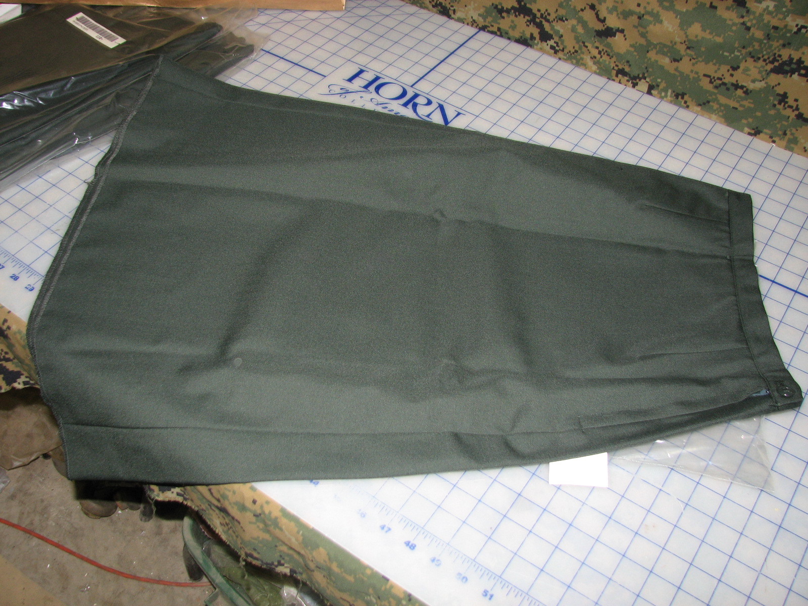 *classic design womens US ARMY dress skirt AG 489 unhemed 10 short ball class A