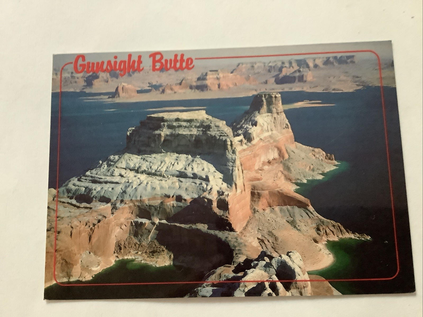 GUNSIGHT BUTTE ON LAKE POWELL Postcard