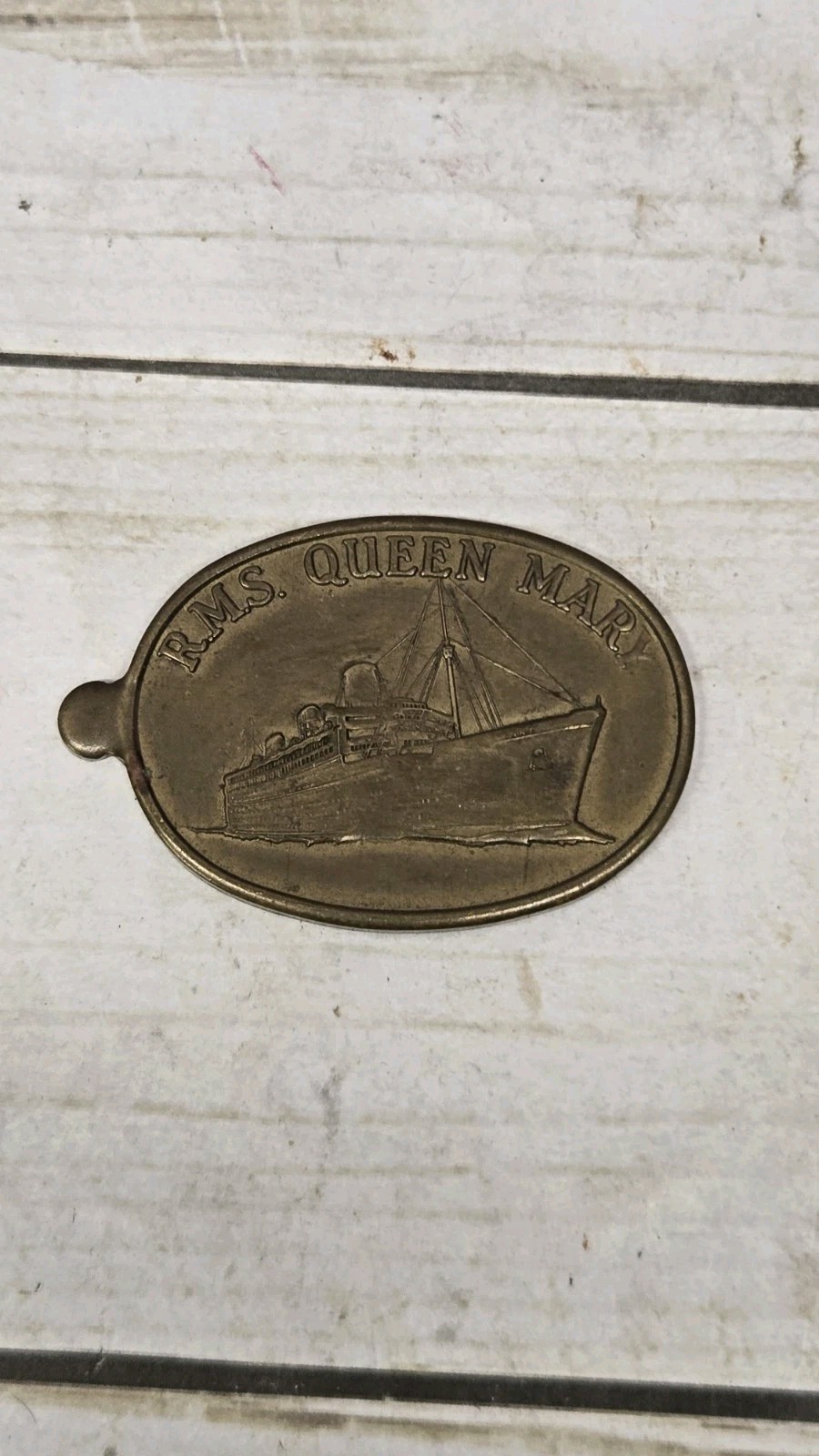 Vintage Official Queen Mary Medallion WWII 1940-1946 Cunard 