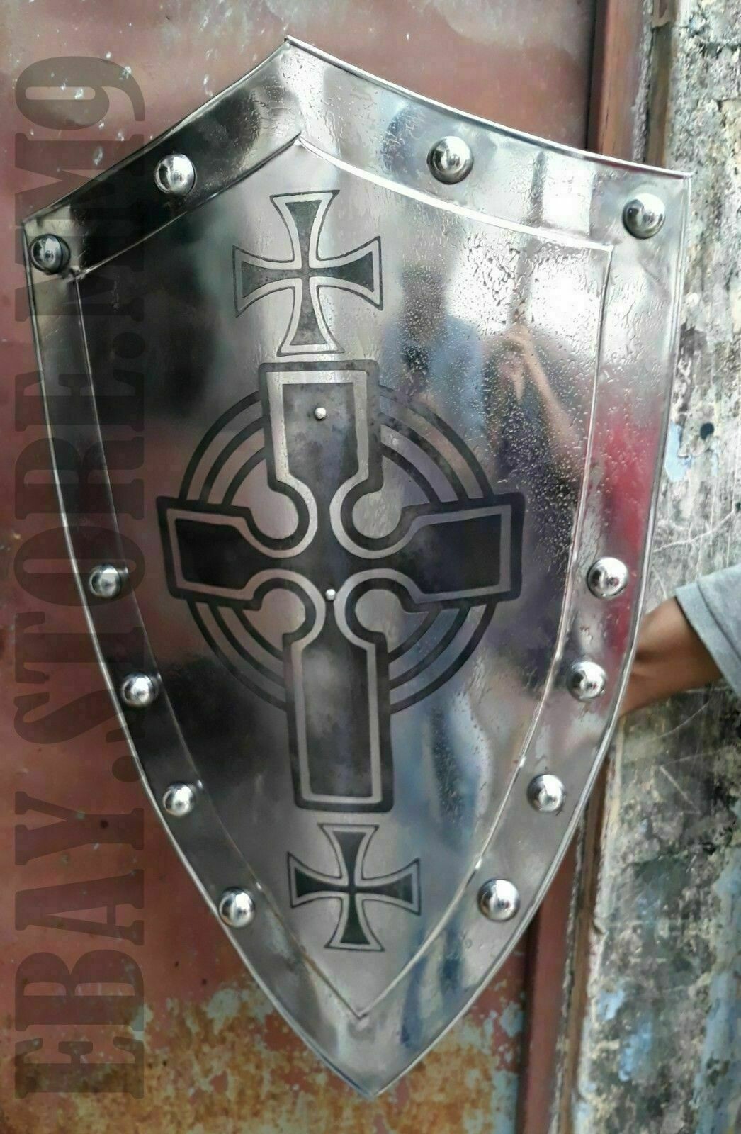 Christmas Medieval Knight Replica Engraved Antique Look Steel Decorative Christmas Medieval Knight Replica Engraved Antique Look Steel Decorative