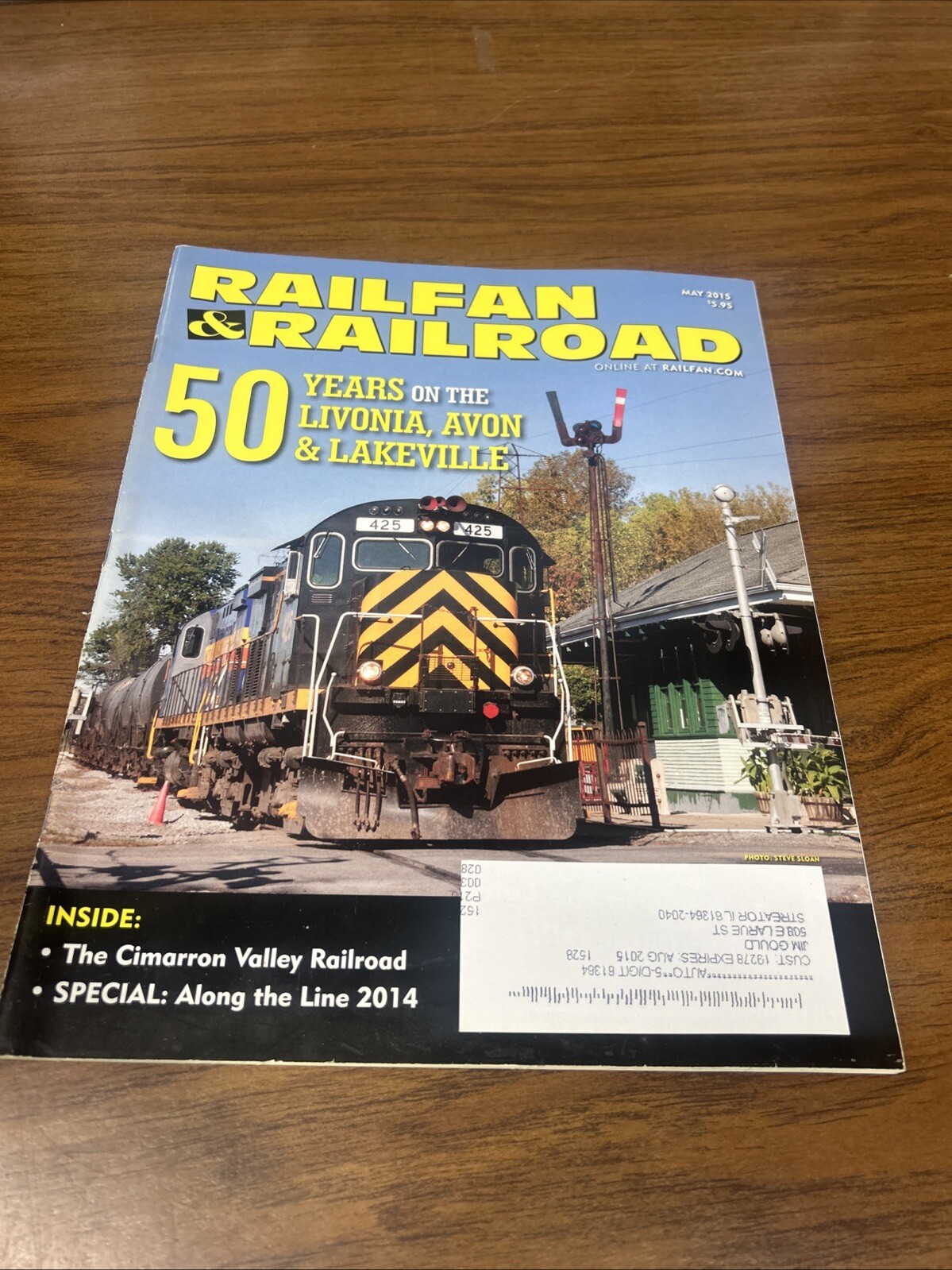 Railfan & Railroad Magazine May 2015 50 Years on the Livonia, Avon & Lakeville