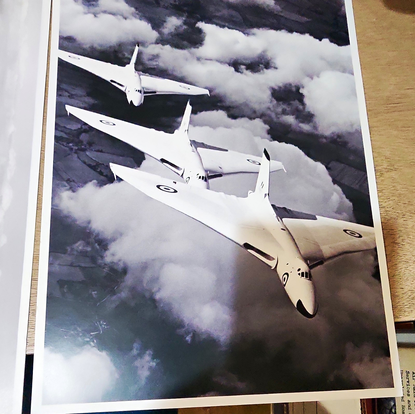 Vintage RAF Aviation Photo Lot: Hawker Fury Biplane, HP Victor V-Bomber, Comet 4