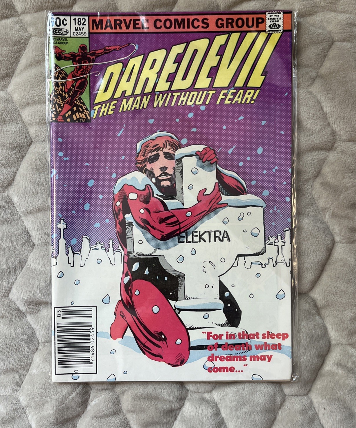 Daredevil #182 Frank Miller Elektra Death Story /Punisher.  Marvel 1982.