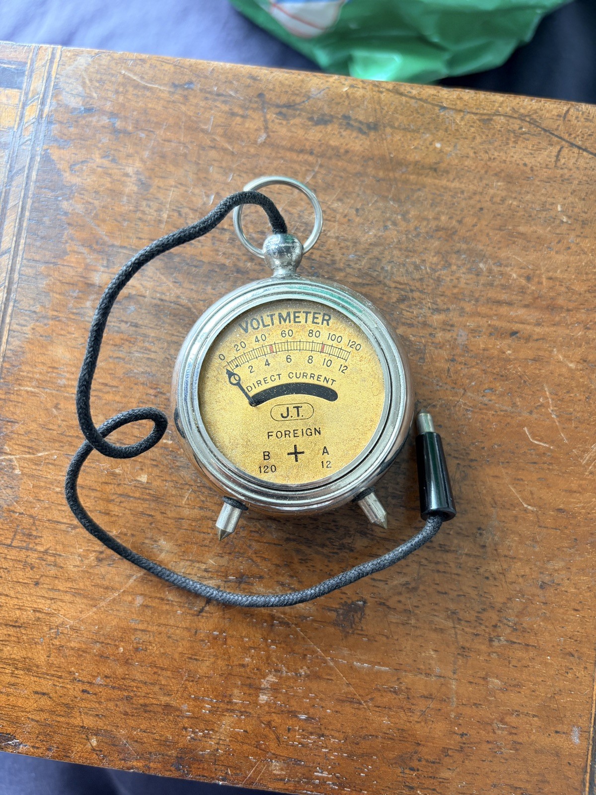Vintage 1920s 30s J.T Para Volt Voltmeter Pocket Size Vintage 1920s 30s J.T Para Volt Voltmeter Pocket Size