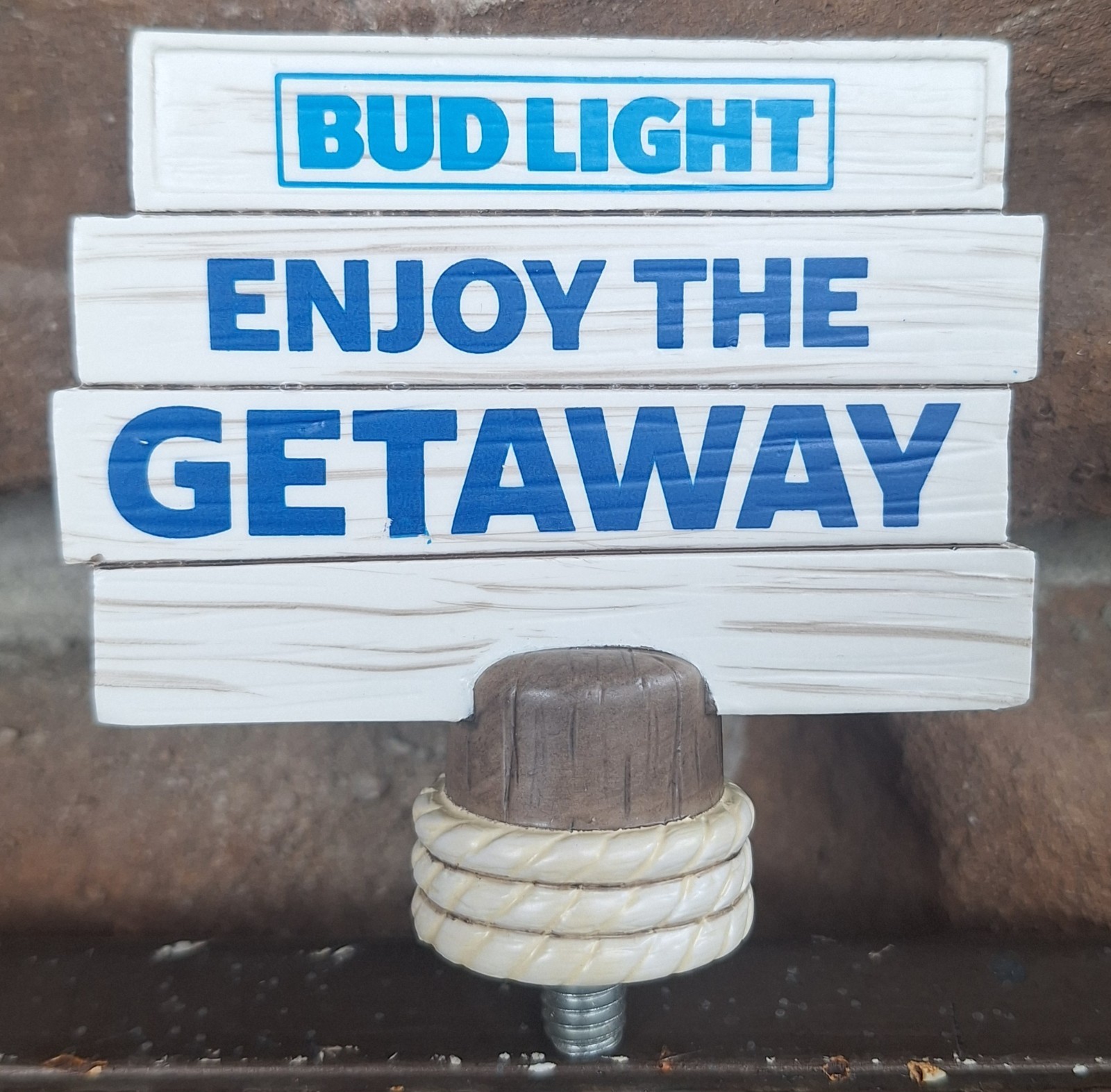 Bud Light Enjoy The Getaway Beer Tap Handle Topper New