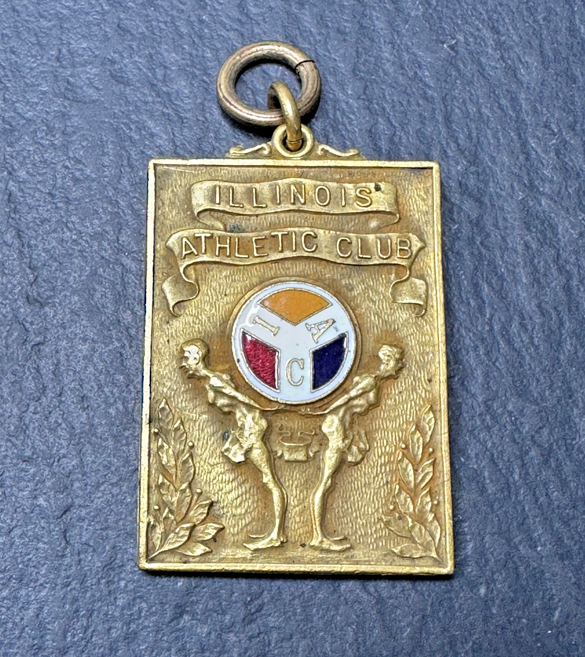 1928 ILLINOIS ATHLETIC CLUB IAC GOLDEN MEDAL - OLYMPIC SWIMMING TRAINING? N126