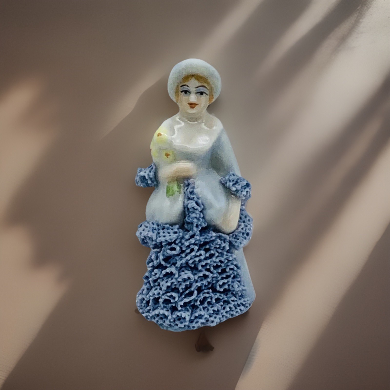 Vintage Irish Dresen China Doll-Fine Porcelain Lace Dress-2.5” Vintage Irish Dresen China Doll-Fine Porcelain Lace Dress-2.5”