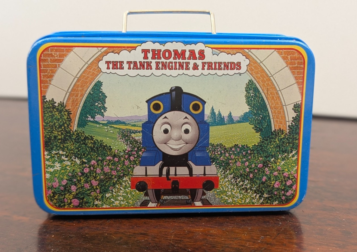 Vintage 1999 Thomas The Tank Engine & Friends Mini Tin Carrying Case Schylling