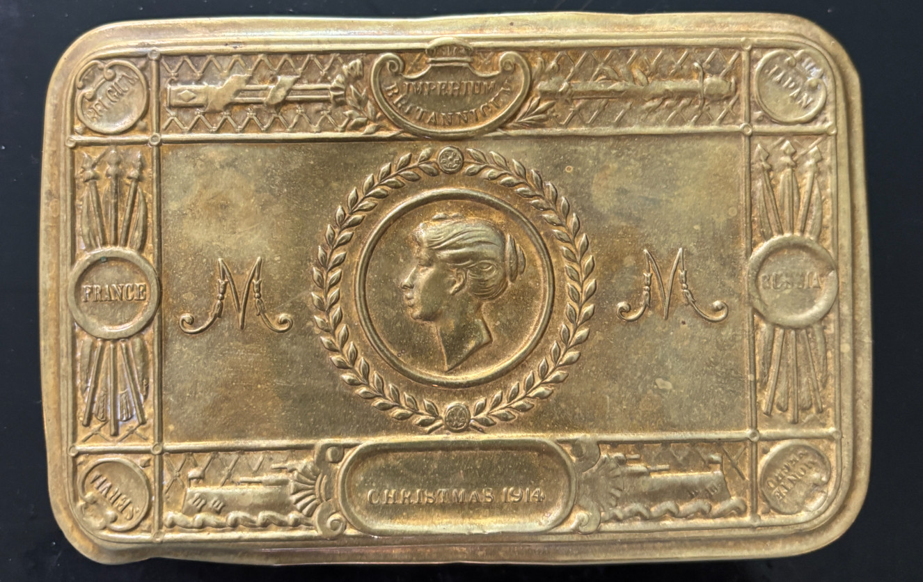 WW1 Princess Mary Christmas 1914  Brass Gift Box