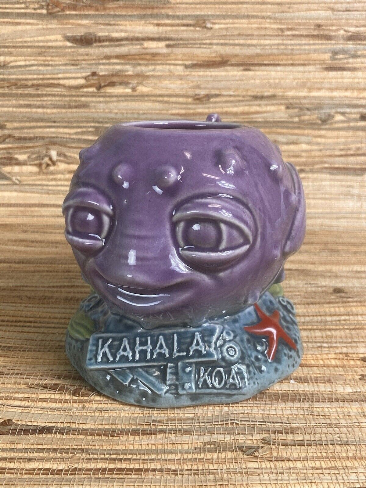 Purple Puffer Tiki Mug Kahala Koa Munktiki Imports New Purple Puffer Tiki Mug Kahala Koa Munktiki Imports New